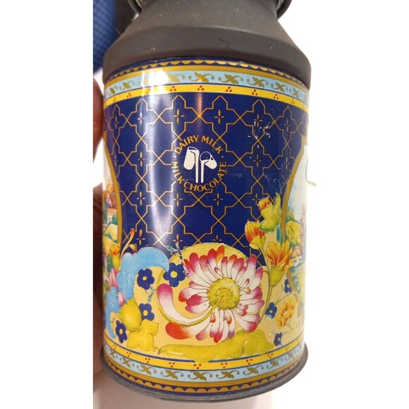 Cadbury Candies Milk Can Style Tin Countryside Vintage Pastoral Cows Patina - Picture 3 of 8